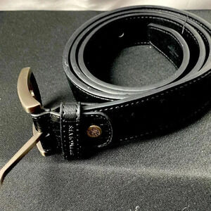 SEPTWOLVES MENS BLACK BELT SIZE 46” VERY GOOD CLEAN CONDITION